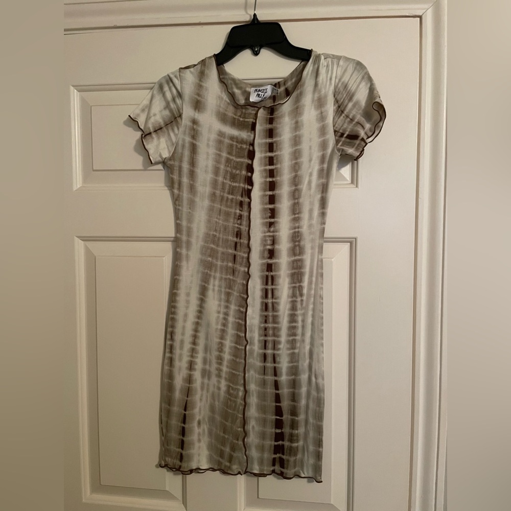 Princess Polly Tie die outside stitched dress